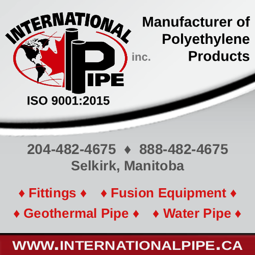 International Pipe: Geothermal Pipe - Hi-Density Polyethylene Pipe - Industrial Pipe Fittings - Selkirk Manitoba